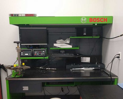 bosch clean room testing bench